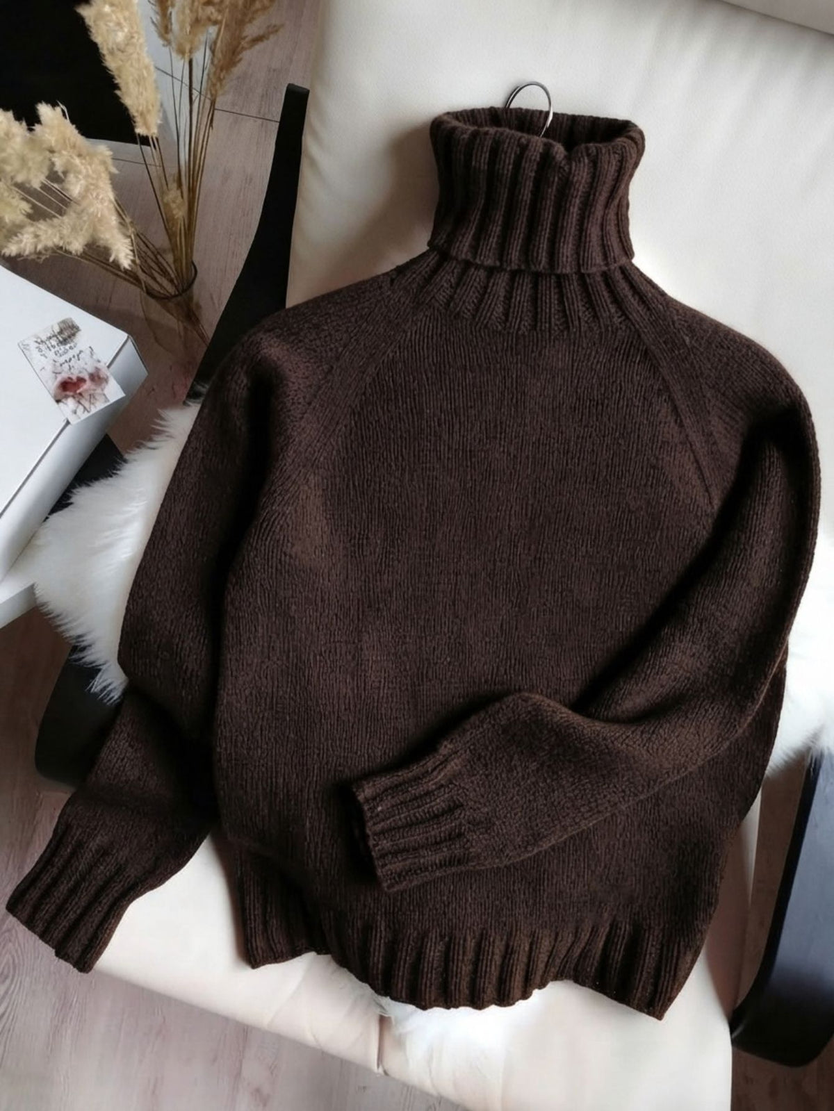 Women's Roll-Neck Knitted Jumper