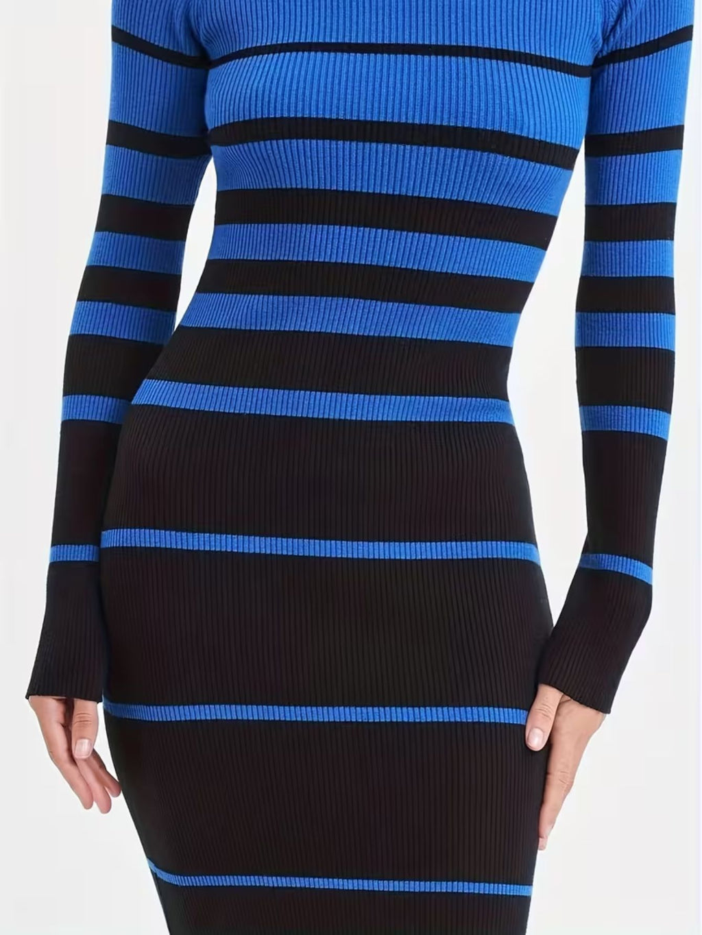 Women's Striped Midi Dress