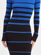 Women's Striped Midi Dress