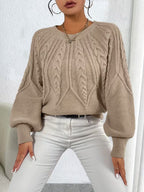Women's Textured Knit Jumper